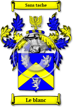 Le blanc Family Crest Download (JPG) Legacy Series - 600 DPI